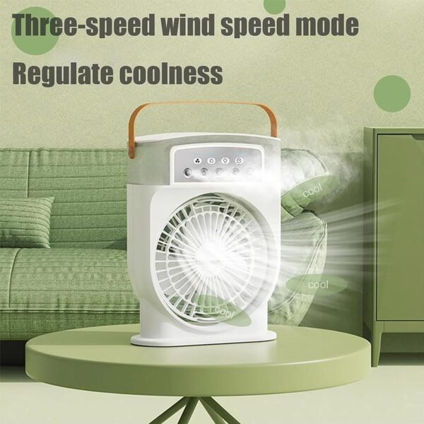Rechargeable 5 Holes Mist Spray Air-cooler Fan - Image 2