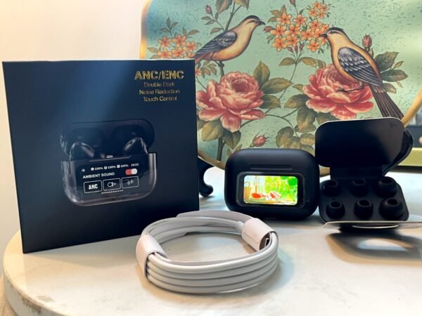 A9 Pro ANC Earbuds Touch Screen Display