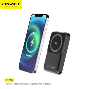 Awei P139K 10000mAh 25W Magnetic Wireless Charger Power Bank