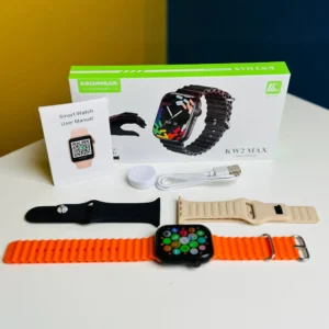 Keqiwear KW2 Max Smartwatch With 3 Bracelets – 49mm