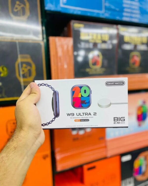W9 ultra 2 smart watch Comes with big 2.19in infinite display