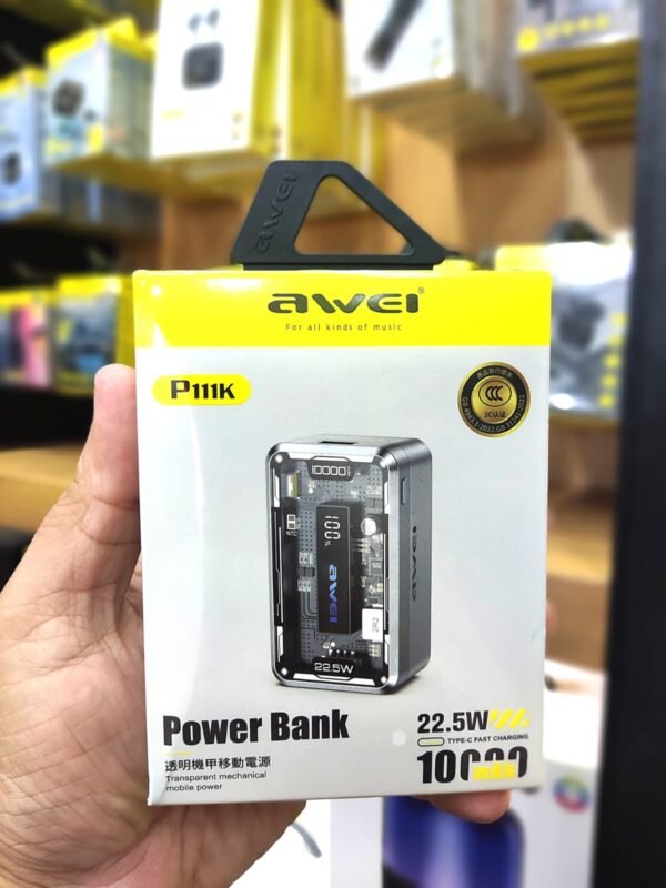 Awei P111K 10000mAh PD22.5W Power bank - Image 2