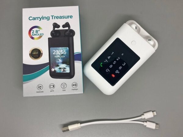 A98 3-in-1 Bluetooth Headset 2.8-inch Multi-functional Mobile Power Bank - Image 3